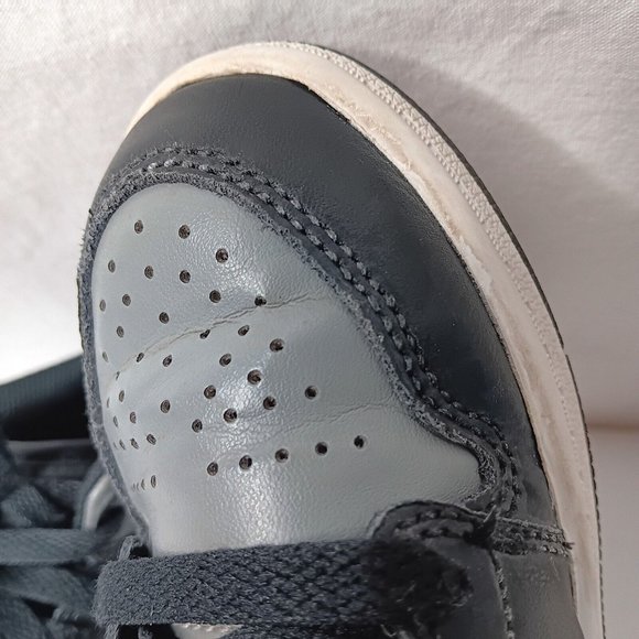 Nike Air Jordan Retro Mid Size 13 C Shoes Childrens Gray Black Lace 640734 096 - Picture 12 of 16